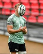 4 July 2025; Gavin Coombes during an Ireland rugby captain's run at Mikheil Meskhi Stadium in Tbilisi, Georgia. Photo by Brendan Moran/Sportsfile