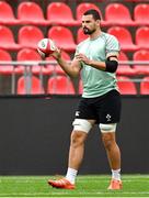 4 July 2025; Max Deegan during an Ireland rugby captain's run at Mikheil Meskhi Stadium in Tbilisi, Georgia. Photo by Brendan Moran/Sportsfile