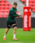 4 July 2025; Alex Kendellen during an Ireland rugby captain's run at Mikheil Meskhi Stadium in Tbilisi, Georgia. Photo by Brendan Moran/Sportsfile