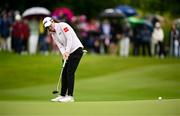 4 July 2025; Leona Maguire of Ireland putts on the second green during day two of the 2025 KPMG Women’s Irish Open Golf Championship at Carton House Golf Club in Maynooth, Kildare. Photo by Seb Daly/Sportsfile