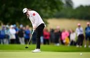 4 July 2025; Leona Maguire of Ireland lines up a putt on the fourth green during day two of the 2025 KPMG Women’s Irish Open Golf Championship at Carton House Golf Club in Maynooth, Kildare. Photo by Seb Daly/Sportsfile
