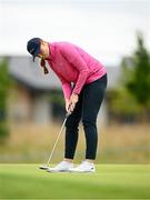 4 July 2025; Anna Dawson of Ireland putts on the fourth green during day two of the 2025 KPMG Women’s Irish Open Golf Championship at Carton House Golf Club in Maynooth, Kildare. Photo by Seb Daly/Sportsfile