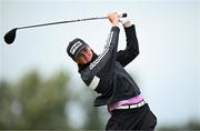 4 July 2025; Kelsey Bennett of Australia plays her tee shot on the sixth hole during day two of the 2025 KPMG Women’s Irish Open Golf Championship at Carton House Golf Club in Maynooth, Kildare. Photo by Seb Daly/Sportsfile