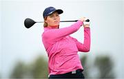 4 July 2025; Anna Dawson of Ireland plays her tee shot on the sixth hole during day two of the 2025 KPMG Women’s Irish Open Golf Championship at Carton House Golf Club in Maynooth, Kildare. Photo by Seb Daly/Sportsfile