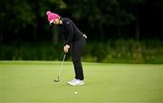 4 July 2025; Maddison Hinson-Tolchard of Australia putts on the fifth green during day two of the 2025 KPMG Women’s Irish Open Golf Championship at Carton House Golf Club in Maynooth, Kildare. Photo by Seb Daly/Sportsfile