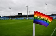 4 July 2025; A general view of a corner flag before the SSE Airtricity Men's Premier Division match between Drogheda United and Galway United at Sullivan & Lambe Park in Drogheda, Louth. Photo by Tyler Miller/Sportsfile