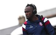 4 July 2025; Jeannot Esua of Galway United before the SSE Airtricity Men's Premier Division match between Drogheda United and Galway United at Sullivan & Lambe Park in Drogheda, Louth. Photo by Tyler Miller/Sportsfile