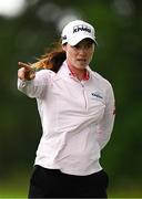 4 July 2025; Leona Maguire of Ireland on the 18th hole during day two of the 2025 KPMG Women’s Irish Open Golf Championship at Carton House Golf Club in Maynooth, Kildare. Photo by Seb Daly/Sportsfile