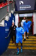 4 July 2025; James Olayinka of Waterford before the SSE Airtricity Men's Premier Division match between Derry City and Waterford at The Ryan McBride Brandywell Stadium in Derry. Photo by Ramsey Cardy/Sportsfile