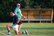 4 July 2025; Ireland head coach Neil Doak before the World Rugby U20 Championship 2025 Pool C match between Ireland and Italy at Stadio Luigi Zaffanella in Viadana, Italy. Photo by Massimiliano Carnabuci/Sportsfile