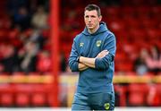 4 July 2025; Cork City manager Gerard Nash before the SSE Airtricity Men's Premier Division match between Shelbourne and Cork City at Tolka Park in Dublin. Photo by Sam Barnes/Sportsfile