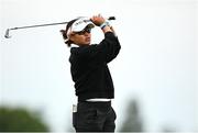 4 July 2025; April Angurasaranee of Thailand watches her tee shot on the second hole during day two of the 2025 KPMG Women’s Irish Open Golf Championship at Carton House Golf Club in Maynooth, Kildare. Photo by Seb Daly/Sportsfile