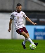 4 July 2025; Aaron Bolger of Galway United during the SSE Airtricity Men's Premier Division match between Drogheda United and Galway United at Sullivan & Lambe Park in Drogheda, Louth. Photo by Tyler Miller/Sportsfile