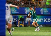 4 July 2025; Sam Wisniewski of Ireland attemps a last second conversion during the World Rugby U20 Championship 2025 Pool C match between Ireland and Italy at Stadio Luigi Zaffanella in Viadana, Italy. Photo by Massimiliano Carnabuci/Sportsfile