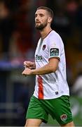 4 July 2025; Rio Shipston of Cork City dejected after his side's defeat in the SSE Airtricity Men's Premier Division match between Shelbourne and Cork City at Tolka Park in Dublin. Photo by Sam Barnes/Sportsfile