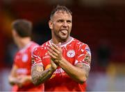4 July 2025; Paddy Barrett of Shelbourne after his side's victory in the SSE Airtricity Men's Premier Division match between Shelbourne and Cork City at Tolka Park in Dublin. Photo by Sam Barnes/Sportsfile