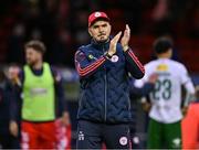 4 July 2025; Shelbourne head coach Joey O'Brien after his side's victory in the SSE Airtricity Men's Premier Division match between Shelbourne and Cork City at Tolka Park in Dublin. Photo by Sam Barnes/Sportsfile
