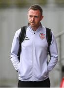 4 July 2025; Shane Ferguson of Derry City before the SSE Airtricity Men's Premier Division match between Derry City and Waterford at The Ryan McBride Brandywell Stadium in Derry. Photo by Ramsey Cardy/Sportsfile