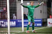 4 July 2025; Waterford goalkeeper Brad Wade during the SSE Airtricity Men's Premier Division match between Derry City and Waterford at The Ryan McBride Brandywell Stadium in Derry. Photo by Ramsey Cardy/Sportsfile