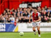 4 July 2025; Simon Power of St Patrick's Athletic during the SSE Airtricity Men's Premier Division match between St Patrick's Athletic and Bohemians at Richmond Park in Dublin. Photo by Thomas Flinkow/Sportsfile