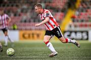 4 July 2025; Shane Ferguson of Derry City during the SSE Airtricity Men's Premier Division match between Derry City and Waterford at The Ryan McBride Brandywell Stadium in Derry. Photo by Ramsey Cardy/Sportsfile
