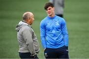 4 July 2025; Waterford goalkeeper Stephen McMullan and Waterford head coach John Coleman before the SSE Airtricity Men's Premier Division match between Derry City and Waterford at The Ryan McBride Brandywell Stadium in Derry. Photo by Ramsey Cardy/Sportsfile