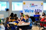 5 July 2025; Members of the Tipperary quiz team competing in the Quiz during day one of the Cairn Community Games National Swimming, Quiz, Chess, Draughts and Gymnastics Finals 2025 at The Watershed in Kilkenny. Photo by Matt Browne/Sportsfile