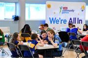 5 July 2025; Members of the Tipperary quiz team competing in the Quiz during day one of the Cairn Community Games National Swimming, Quiz, Chess, Draughts and Gymnastics Finals 2025 at The Watershed in Kilkenny. Photo by Matt Browne/Sportsfile