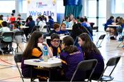 5 July 2025; Members of the Tipperary quiz team competing in the Quiz during day one of the Cairn Community Games National Swimming, Quiz, Chess, Draughts and Gymnastics Finals 2025 at The Watershed in Kilkenny. Photo by Matt Browne/Sportsfile