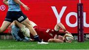 5 July 2025; Josh van der Flier of British & Irish Lions is held up short of the try line during the tour match between NSW Waratahs and the British & Irish Lions at the Allianz Stadium in Sydney, Australia. Photo by Steve Christo/Sportsfile