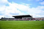 5 July 2025; A general view of the pitch before the TG4 All-Ireland Ladies Football Senior Championship quarter-final match between Galway and Waterford at Tuam Stadium in Galway. Photo by Piaras Ó Mídheach/Sportsfile
