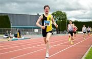5 July 2025; Cathal O Reilly of Kilkenny City Harriers AC, on his way to winning the U23 men 1500m during the 123.ie National U20 & U23 Championships at Tullamore Harriers Athletics Club in Tullamore, Offaly. Photo by Sam Barnes/Sportsfile