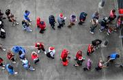 5 July 2025; Supporters arrive for the GAA Hurling All-Ireland Senior Championship semi-final match between Cork and Dublin at Croke Park in Dublin. Photo by Stephen McCarthy/Sportsfile