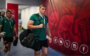 5 July 2025; Gavin Coombes of Ireland arrives before the International Rugby Test match between Georgia and Ireland at at Mikheil Meskhi Stadium in Tbilisi, Georgia. Photo by Brendan Moran/Sportsfile