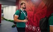 5 July 2025; Max Deegan of Ireland arrives before the International Rugby Test match between Georgia and Ireland at at Mikheil Meskhi Stadium in Tbilisi, Georgia. Photo by Brendan Moran/Sportsfile
