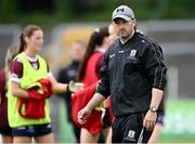 5 July 2025; Galway manager Daniel Moynihan before the TG4 All-Ireland Ladies Football Senior Championship quarter-final match between Galway and Waterford at Tuam Stadium in Galway. Photo by Piaras Ó Mídheach/Sportsfile