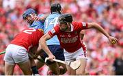 5 July 2025; Robert Downey of Cork during the GAA Hurling All-Ireland Senior Championship semi-final match between Cork and Dublin at Croke Park in Dublin. Photo by Ramsey Cardy/Sportsfile