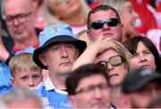 5 July 2025; Dublin supporters dejected during the GAA Hurling All-Ireland Senior Championship semi-final match between Cork and Dublin at Croke Park in Dublin. Photo by Ramsey Cardy/Sportsfile