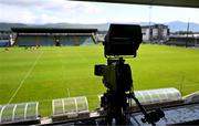 5 July 2025; A general view of a broadcast camera before the TG4 All-Ireland Ladies Football Senior Championship quarter-final match between Kerry and Kildare at Austin Stack Park in Tralee, Kerry. Photo by Tyler Miller/Sportsfile