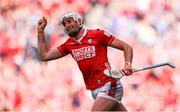 5 July 2025; Tim O'Mahony of Cork celebrates after scoring his side's fifth goal during the GAA Hurling All-Ireland Senior Championship semi-final match between Cork and Dublin at Croke Park in Dublin. Photo by Ramsey Cardy/Sportsfile