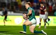 5 July 2025; Tommy O’Brien of Ireland scores his side's first try during the International Rugby Test match between Georgia and Ireland at at Mikheil Meskhi Stadium in Tbilisi, Georgia. Photo by Brendan Moran/Sportsfile