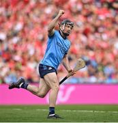 5 July 2025; Cian O'Sullivan of Dublin celebrates after scoring his side's second goal during the GAA Hurling All-Ireland Senior Championship semi-final match between Cork and Dublin at Croke Park in Dublin. Photo by David Fitzgerald/Sportsfile