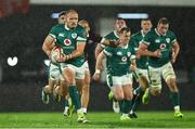 5 July 2025; Jacob Stockdale of Ireland makes a break during the International Rugby Test match between Georgia and Ireland at at Mikheil Meskhi Stadium in Tbilisi, Georgia. Photo by Brendan Moran/Sportsfile