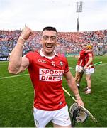 5 July 2025; Seán O'Donoghue of Cork celebrates after the GAA Hurling All-Ireland Senior Championship semi-final match between Cork and Dublin at Croke Park in Dublin. Photo by David Fitzgerald/Sportsfile