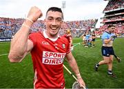 5 July 2025; Seán O'Donoghue of Cork celebrates after the GAA Hurling All-Ireland Senior Championship semi-final match between Cork and Dublin at Croke Park in Dublin. Photo by David Fitzgerald/Sportsfile