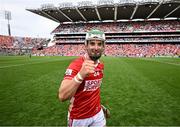 5 July 2025; Shane Kingston of Cork celebrates after the GAA Hurling All-Ireland Senior Championship semi-final match between Cork and Dublin at Croke Park in Dublin. Photo by David Fitzgerald/Sportsfile