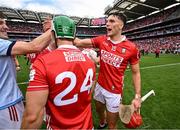5 July 2025; Brian Hayes of Cork celebrates after the GAA Hurling All-Ireland Senior Championship semi-final match between Cork and Dublin at Croke Park in Dublin. Photo by David Fitzgerald/Sportsfile