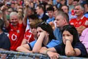 5 July 2025; Dublin supporters during the GAA Hurling All-Ireland Senior Championship semi-final match between Cork and Dublin at Croke Park in Dublin. Photo by David Fitzgerald/Sportsfile