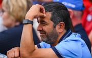 5 July 2025; A Dublin supporter during the GAA Hurling All-Ireland Senior Championship semi-final match between Cork and Dublin at Croke Park in Dublin. Photo by Ray McManus/Sportsfile