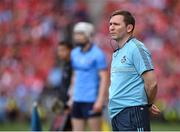 5 July 2025; Dublin manager Niall Ó Ceallacháin during the GAA Hurling All-Ireland Senior Championship semi-final match between Cork and Dublin at Croke Park in Dublin. Photo by David Fitzgerald/Sportsfile